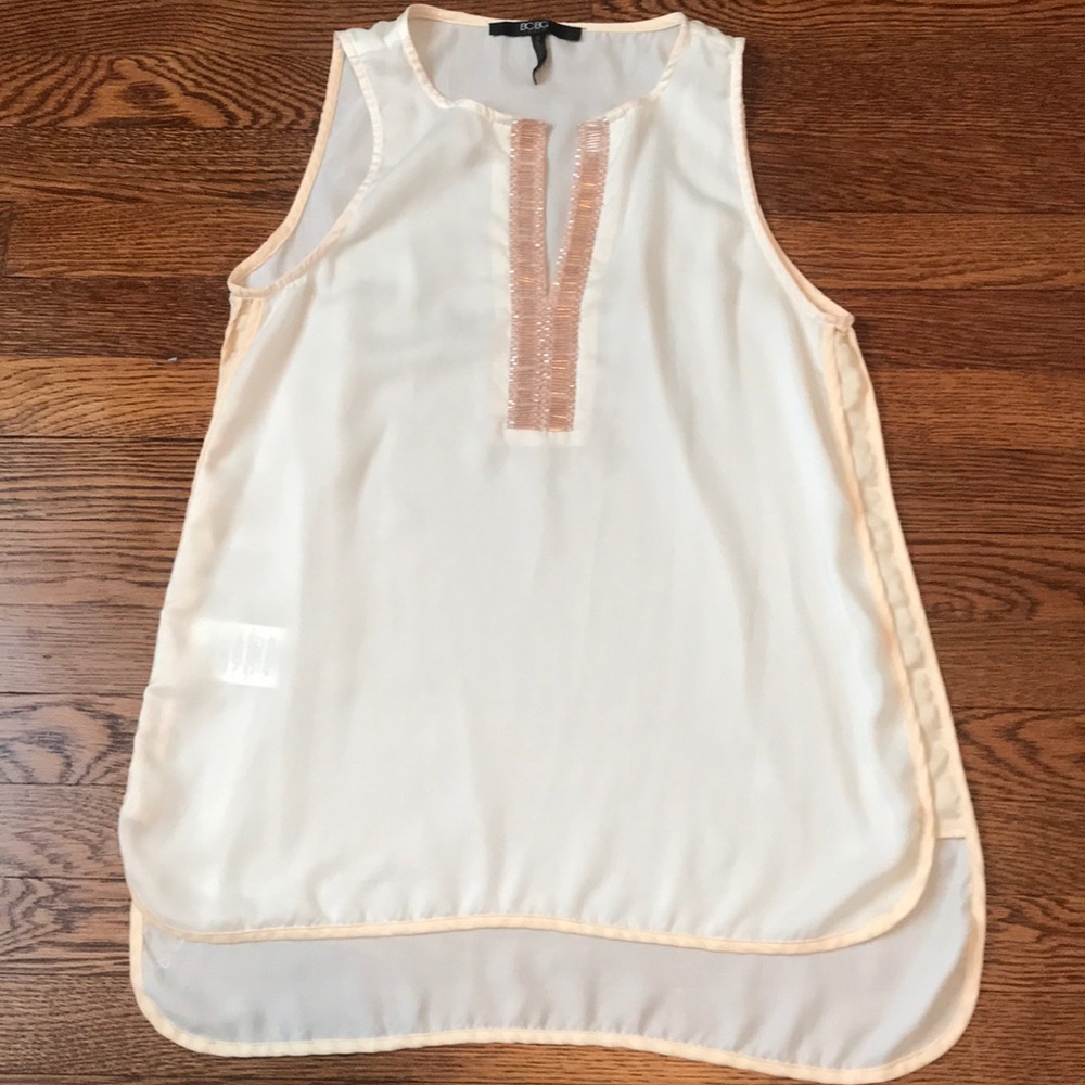 BCBG Paris Sleevless Top with Embellishment